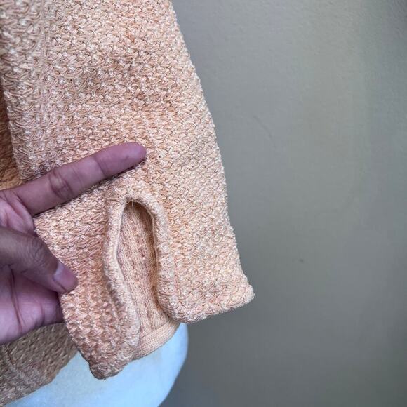 St. John Knits Hemp Fitted Blazer Jacket Mandarin Orange Size 6 MSRP $1295 - Picture 5 of 9